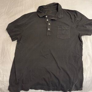 Billy Reid XLslim fit garment dyed collared tee